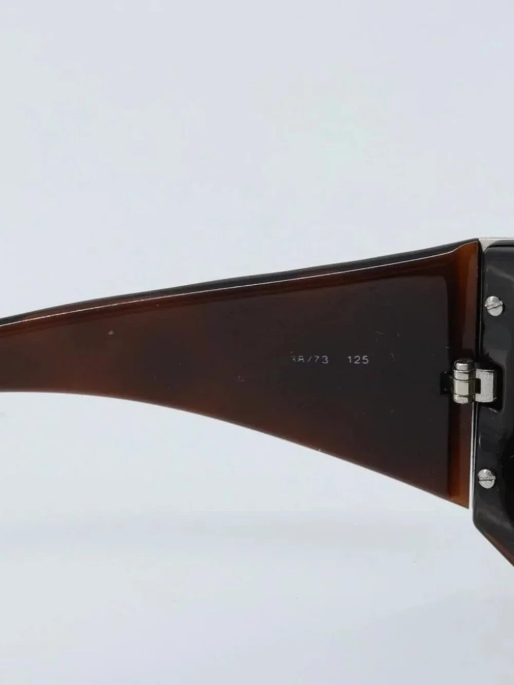 CHANEL Sunglasses plastic Brown CC Auth BA11836